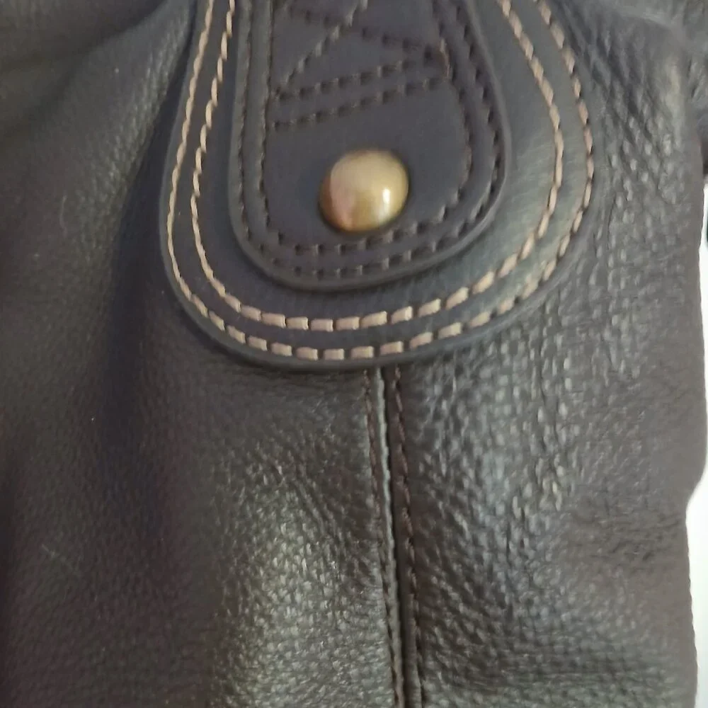 The Sak Women's Brown Pebbled Leather Hobo Handbag GUC - Picture 2 of 13
